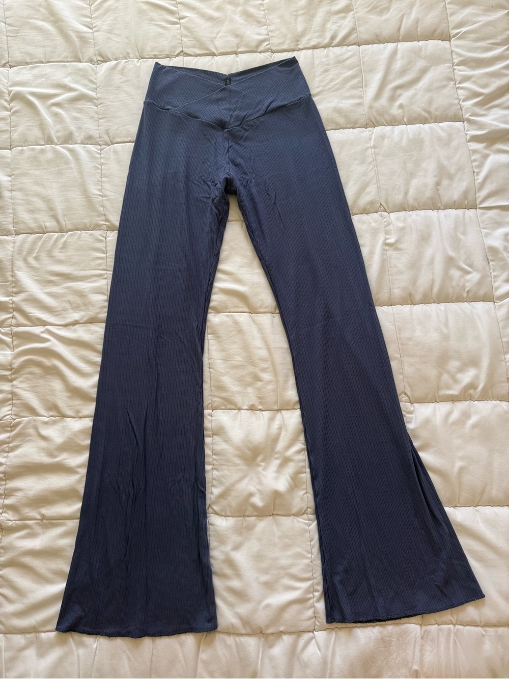 Indah Navy Blue Ribbed Set - Picture 2 of 4